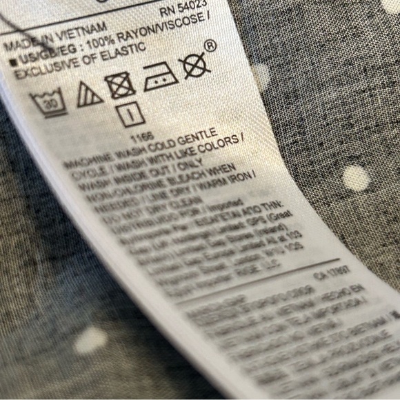 GAP Black and White Polka Dot Maxi Dress Fall Casual Layering Seasonal Medium - Picture 5 of 7